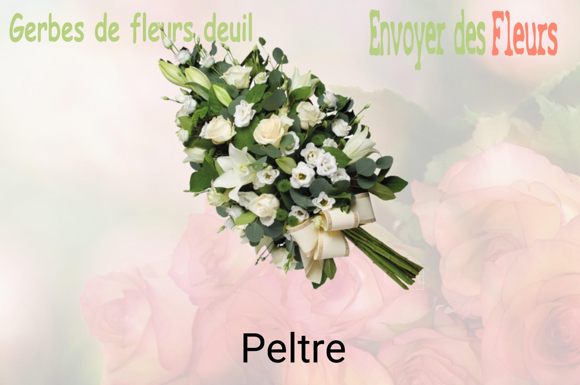 Gerbe de fleurs de deuil livrée à Peltre